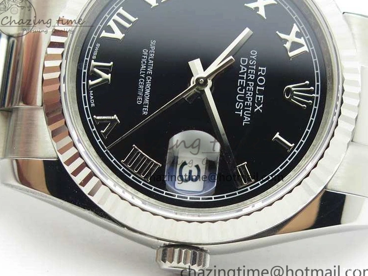 MiroTime 0501 Functional DateJust 36mm SS 116234 ARF 1:1 Best Edition Black Roman Dial On 904L SS Oyster Bracelet SA 3570
